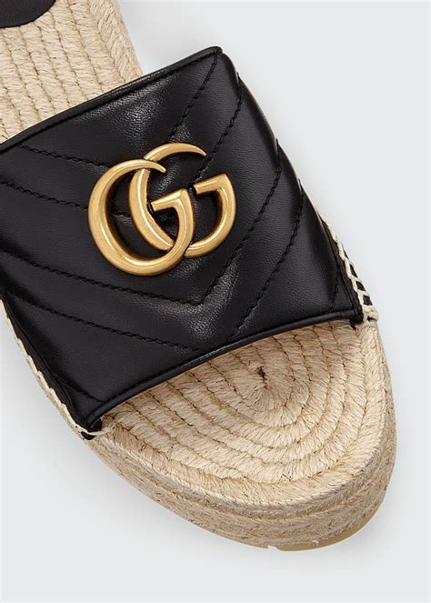 gucci pilar platform espadrille sandals.